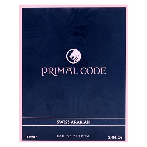Swiss Arabian Primal Code - Luxury Products From Dubai - Long Lasting, Addictive Personal EDP Spray Fragrance - Seductive Signature Aroma - 3.4 Oz