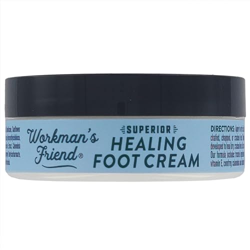 WORKMAN'S FRIEND Superior Healing Foot Cream - Intense Moisturizer - Heals Extremely Dry & Cracked Skin - 2.5 ounce