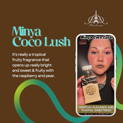 Paris Corner Minya Coco Lush EDP Perfume 3.38 Fl Oz for Men & Women