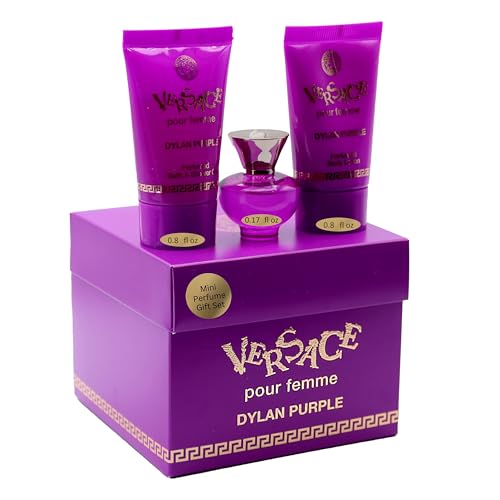 Versace Dylan Purple Perfume for Women Mini Gift Set EDP Trio
