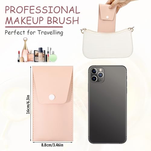 8 Sets Makeup Brushes Bulk Travel Size Make up Brush Set for Wedding Bridal Shower, Bachelorette Party Bridesmaid Gift Favors, Mini Face Eyeshadow Blush Eyebrow Liner Mascara Brushes Set