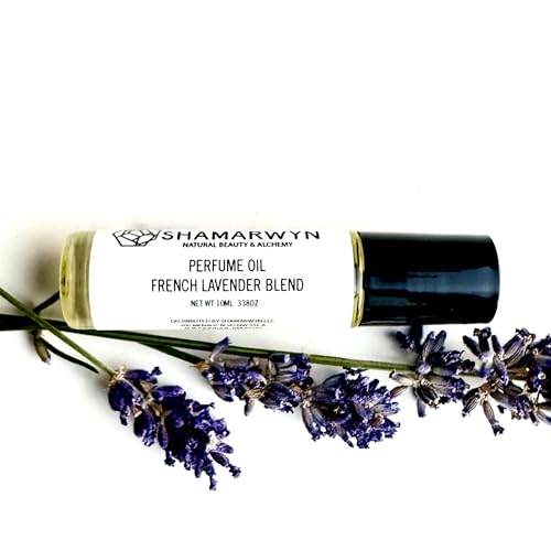 Shamarwyn French Lavender Zen Blend Perfume Oil, Organic Jojoba Base with Botanical Lavender, Orange, Wild Marjoram & Frankincense Pure Essential Oils 10ML