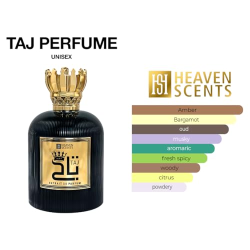 Taj Perfume for Unisex Extrait De Parfum Spray, 3.4 Ounce from