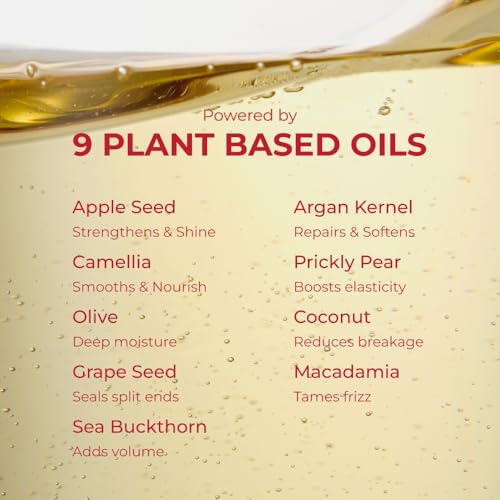 ANNURCATIN Hair Oil Essence, Heat Protect Hair Serum, Korean Nourishing Perfumed Oil for Dry, Frizzy, Damaged Hair, Anti-Frizz with Apple Seed Oil, Lightweight for Shine and Softness 2.7 fl.oz.