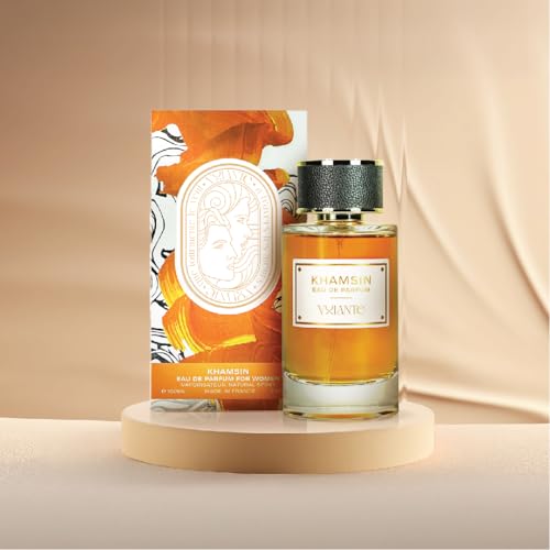 VOLANTE Khamsin Eau de Parfum – 100ml, Exotic Floral Amber Fragrance | Everyday Use Cruelty Free Women Perfume | Intense Long Lasting Scent for Evenings | Made in France