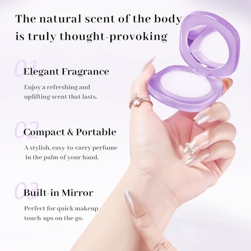 Solid perfume Balm - Natural Ingredients, Long Lasting Fragrance, Portable Women's Perfume, Suitable for Traveling, Best Gifts