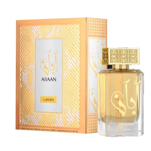 Lattafa Abaan Eau de Parfum Spray for Unisex, 3.4 Ounce