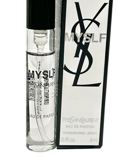 YVES SAINT LAURENT YSL Men MYSLF SPRAY Perfume MINI SMALL TRAVEL SIZE 3 ml / 0.1 Fl oz, Black