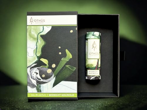 Midnight Magnolia Solid Perfume – Elemi, Lemon, Yuzu, Magnolia Absolute, Rose, Hinoki, Cedarwood, Vetiver, and Sandalwood – Convenient Twist Tube for Travel – Natural Solid Eau de Parfum – 0.17 ounce