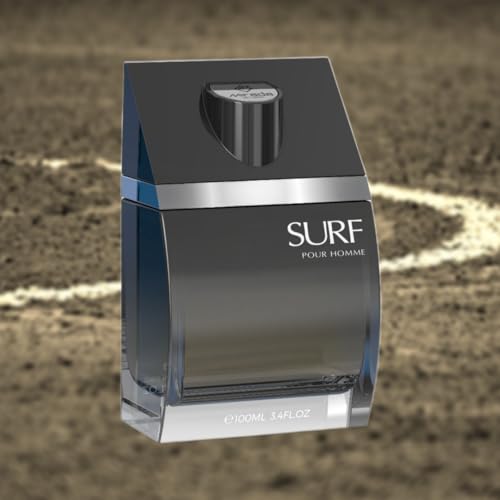 Surf Pour Homme, Men's Eau de Parfum (EDP) 3.4 FL. Oz (100ml), Men’s Perfume with Notes of Citrus, Lemon, Lavender, Green, Marine