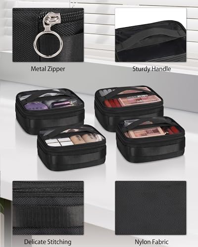 Makeup Brush Bag Extra Large Makeup Brush Case with 4 small bags Professional Makeup Artist Brush Holder Stand Up Organizer for Travel with Adjustable Dividers and Shoulder Strap