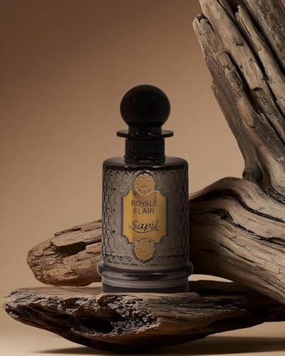 Sapil Royale Flair Unisex Eau De Parfum – Spicy Woody Oud & Amber Blend – Long-Lasting Premium Luxury Fragrance for Men & Women – Arabic Dubai Perfume – 3.38 oz