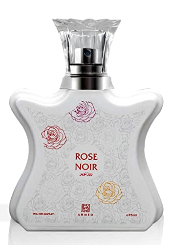 Rose Noir 75mL, a Stunning Fragrance of Soft Nuances of Rose, Jasmine, Woods, Ambergris and Ginger Flower Accords by Al Maghribi Arabian Oud