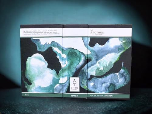 Marsh Solid Perfume – Sweetgrass, Spearmint, Jasmine, Carolina Gold, Tonka Bean, Orris, and Vanilla. – Convenient Twist Tube for Travel – Natural Solid Eau de Parfum – 0.17 ounce