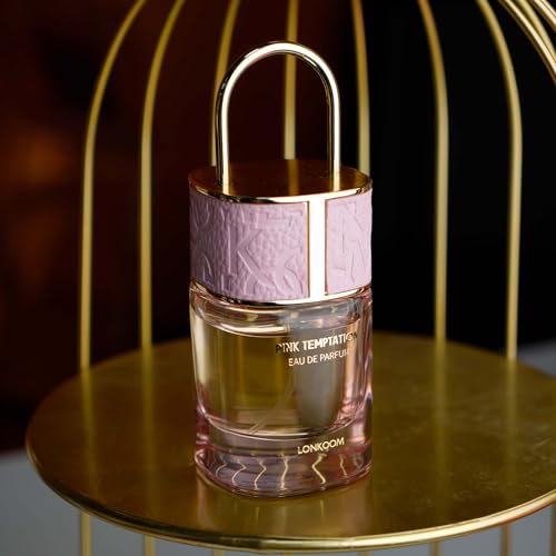 Lock Pink Temptation Perfumes for Women, Floral Woody Eau De Parfum Spray Long-Lasting Fragrance Ladies Perfume 1.7 Fl Oz/50ml, Notes of Bergamot Jasmine Vanilla Cedarwood Musk