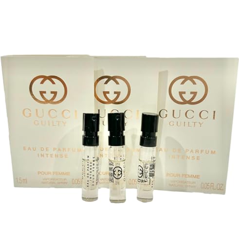 Gucci Guilty Intense Sample Perfume Women EDP Spray Pour Femme 1.5 ml / 0.05 oz - set of 3