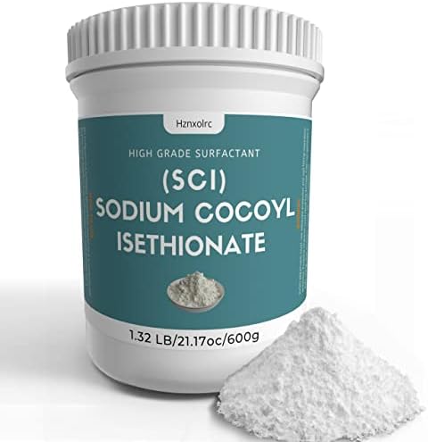 21.17 oz Sodium Cocoyl Isethionate, Premium Sodium Cocoyl Isethionate (SCI) Powder, Amazing Bubbles, Gentle on Skin, Biodegradable, Suitable for Making Bath Bombs, Bath Truffles and More