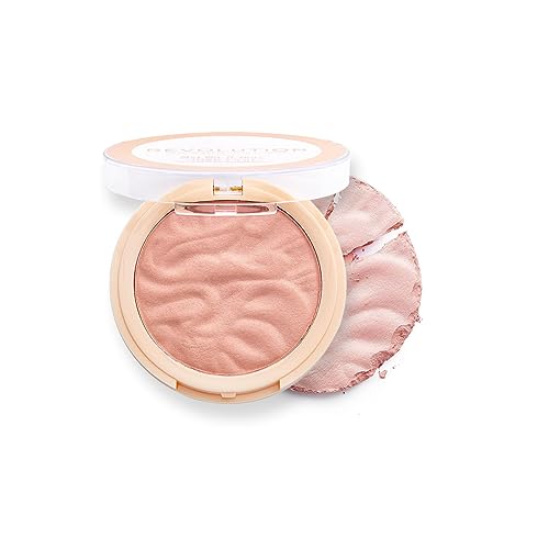 Revolution Beauty, Blusher Reloaded, Pressed Powder Face Blusher, Highly Pigmented & Long Lasting Formula, Sweet Pea, 0.26 Oz.