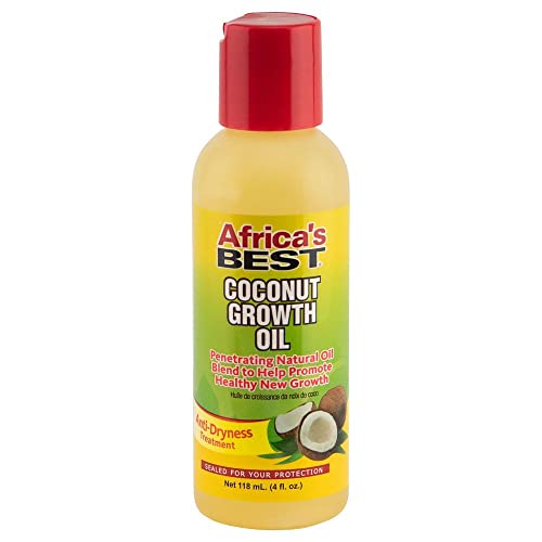 Africa'S Best - Coconut Growth Oil, Enriched With Natural Vitamins & Essential Fatty Acids, Daily Moisturizer Or Hot Oil Treatme