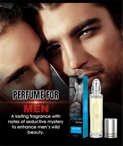 Roll-on Pheremone Perfume, Alpha Cologne Pheromone Based Body Scent, Pheromone Oil For Men To Attract Women, Pharamon Perfume for Man, Pheromone Essential Oil (For Men-2PCS)