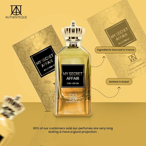 My Secret Affair Perfume for Women – Inspired by J.PG's S.candal - Long Lasting Eau de Parfum - 3.4 Fl Oz (100ml) – Sexy Floral Fragrance with Jasmine, Orange Blossom, Freesia & Lily