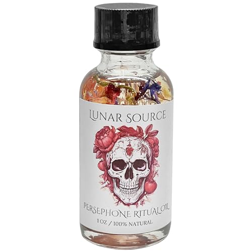 Persephone Ritual Oil | Body Perfume Anointing Witchcraft Wiccan Pagan Witch Herbal Intention Queen of Underworld Goddess Spell Altar Devotee Invocation Sacred Offerings