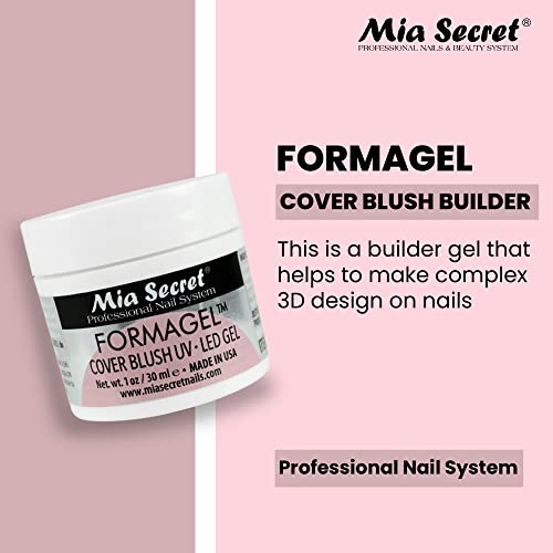 Mia Secret Nudes 1oz Formagel Gel Nail Builder - UV Led Gel - Cover Blush - Cover Tan - Candy Pink Pick Yours (Cover Tan)