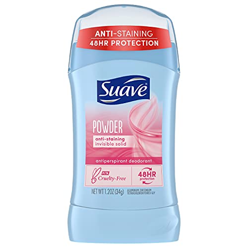 Suave Deodorant Antiperspirant & Deodorant Stick 48-Hour Odor And Wetness Protection Powder Deodorant For Women 1.2 Oz