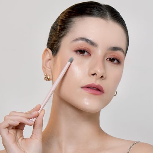 BEILI Makeup Brush Set, Pink Makeup Brush Set, 12 Vegan Makeup Brushes for Powder Foundation, Concealer, Eyebrows, Eyeshadow, Contour, Eyeliner, Blender Eye Brush