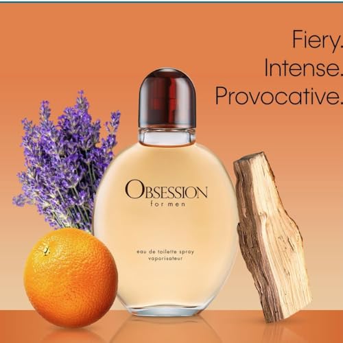 Luxury Brands Cologne for Men Obsession for men Eau de Toilette Spray 4.2 oz 3 Pcs gift set Bundle with Mini Refillable Atomizer Perfume bottle and Hand Cream