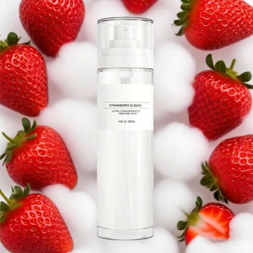 Strawberry Clouds Ultra-Concentrated Perfume Mist, Luxury Perfume Oil, Ultra-Concentrated Women Fragrance Oil, Scentual Fragrances Strawberryy Clouds Body Oils (Strawberry cloud)