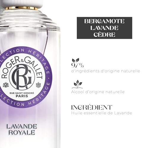 ROGER & GALLET | Fragrant Water Body Spray for Women | Lavande Royale - Royal Lavender 3.3 Oz.