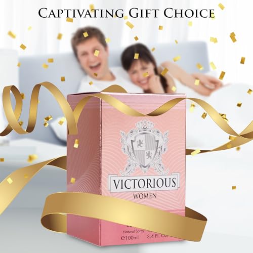 Victorious Eau De Parfum for Women Filled with Sweet Floral, Tropical Fruit, Powdery Gourmand Tone & Creamy, Fluffy Note - Base of Vanilla, Sensual Musk & Earthy Sandalwood Elegant 100ml Bottle