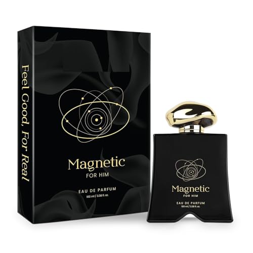 Mood Collection Magnetic Eau De Parfum for Him with Grapefruit, Jasmine and Vanilla |Premium, Long Lasting Fragrance Perfume for Men, 100 ML