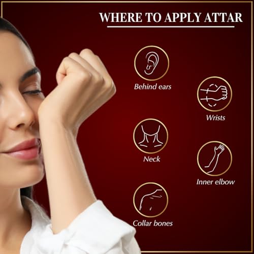 Dukhni Rose Attar Oil 30ml roll on perfume, Arabic fragrance oils for men and women | Original rose, pure concentrated floral scent | Eid, Ramadan, Umrah Gifts, Vegan Islamic Fragrances