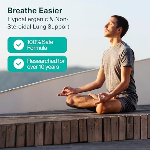 Lung Cleansing Spray – Respiratory Support, Mucus Relief and Lung Cleanse – Support for Lung Detox for Smokers – Herbal Extract Formula – Hypoallergenic, Non-Steroidal – 1 oz – Pack of 1