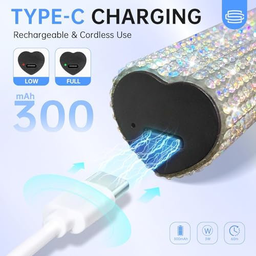 UV Light for Gel Nails, Handheld UV Nail Lamp, Portable LED Nail Lamp, Mini Nail Dryer, USB Nail Light for Fast Curing, White