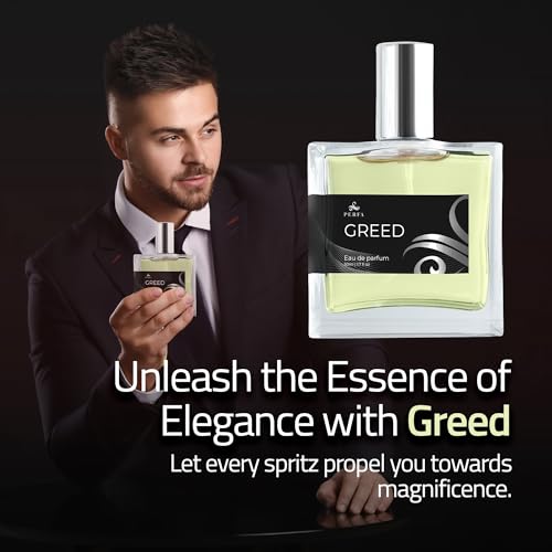 Greed Cologne for Men | Affordable Men's Perfume | 12 Hour Lasting Luxury Perfumes for Men | Gift-Ready Men's Cologne | Original Fragrances