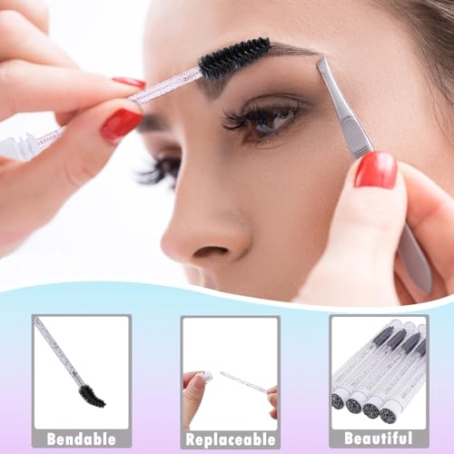 50PCS Lash Shampoo Bottles Brushes Set, Empty Lash Shampoo Bottle, Lash Cleaning Brush, Eyelash Extension Tube Brush, Instructions Cards, Aftercare Bags for Lash Business Clients (50pcs in black)