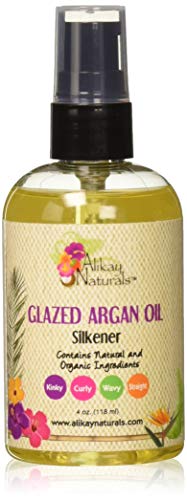 Alikay Naturals Glazed Argan Oil Silkener Natural Argan Oil, Sweet Almond Oil 4 Ounce