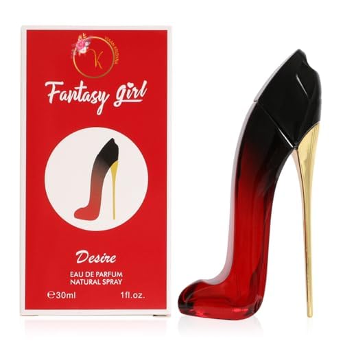 Fantasy Girl Mini High Heel Perfume Gift Set for Women (1oz/30ml x 5pcs) Pink Rose, Ambition, Desire, Perfect & Love, (Pack of 5)- Eau De Parfum