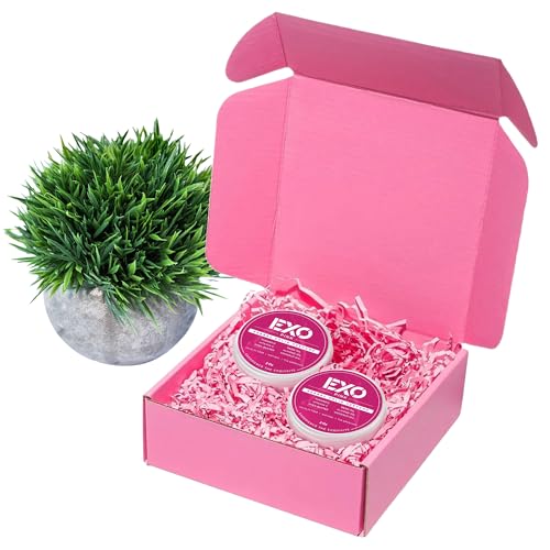 EXO Herbal Eau de Parfum Solid Perfume, Floral & Sweet, Herbal Perfume, with notes of Iris, Earthy Patchouli, Warm Vanilla & Spun Sugar, Alcohol-Free, Gift, Fragrance for Women, 2 oz (2 Pack Gift Box)