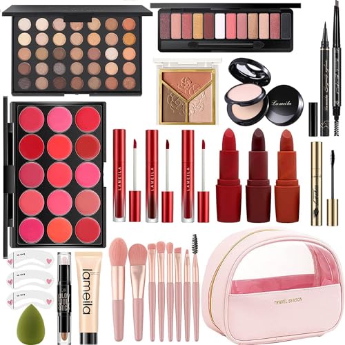 M All In One Full Makeup Kit for Women, Multipurpose Makeup Sets, Beginners and Professionals Alike, Easy to Carry(Pink)