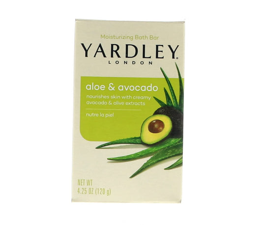Yardley London Aloe And Avocado Naturally Moisturizing Bath Bar 4.0 Oz (Pack Of 10)