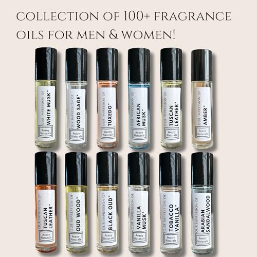 Oud Wood Perfume Oil - Unisex Fragrance for Women & Men, Travel Size, Roll On Glass Bottle, Alcohol Free Scented Oil (Oud Wood)