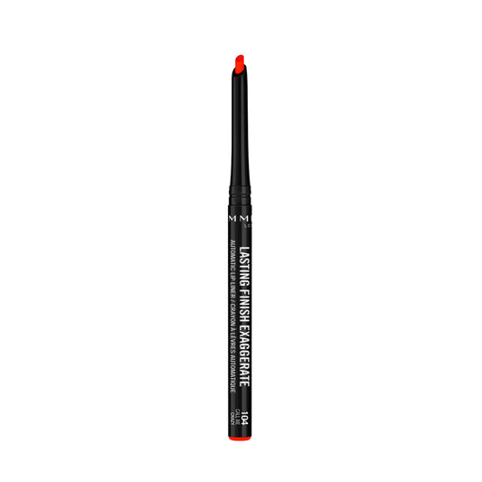 Rimmel Lasting Finish Exaggerate Automatic Lip Liner - Rich, Smooth Formula For Long Lasting Lip Looks - 104 Call Me Crazy, .01O