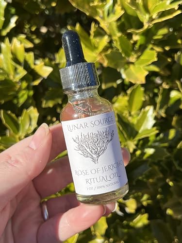 Rose of Jericho Ritual Oil | Manifestation New Beginnings Fast Good Luck The Resurrection Plant Body Perfume Anointing Witchcraft Wiccan Pagan Witch Herbal Intention Offerings