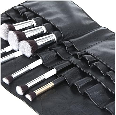 Comicfs Makeup Brush Bag A1 Professional Cosmetic Holder 28 Pockets Organizer Apron with Artist Belt Strap/Belt Light Weight Large (14.76 x 10.83 inch)