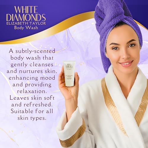 Elizabeth Taylor White Diamonds Ladies Gift Set With Spray, Body Lotion, Body Wash & Perfume