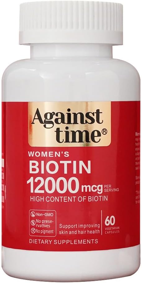 Biotin Supplement, 12,000 mcg, 60 Rapid Release Softgels, Supports Hair, Skin and Nails